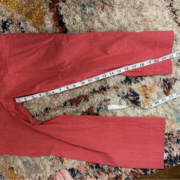 Vintage 90s Ralph Ralph Lauren gingham print red capri cropped pants women’s 0 - Picture 8 of 8